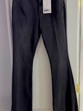 Frame Denim Black Flare Jeans